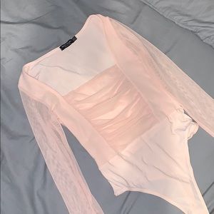 Blush pink bodysuit